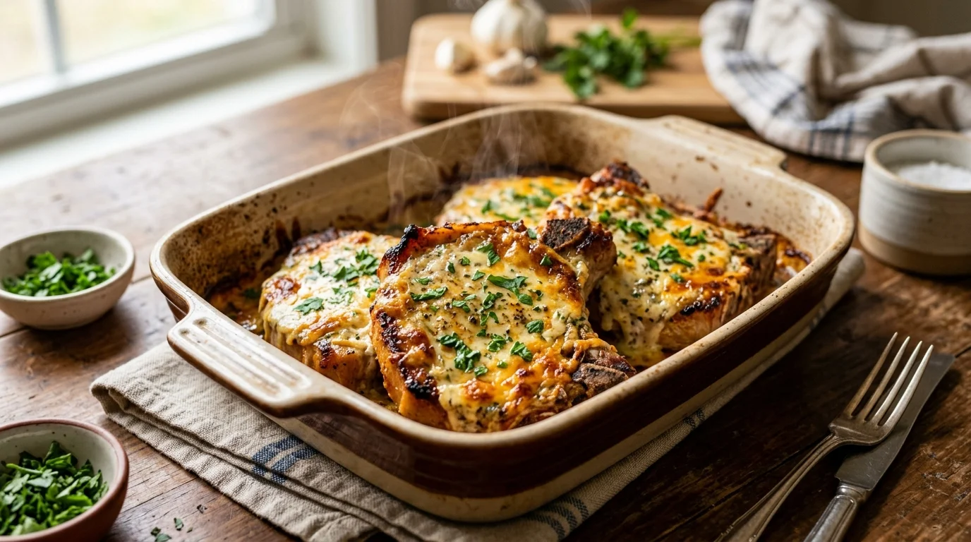 Baked Ranch Keto Pork Chops Recipe