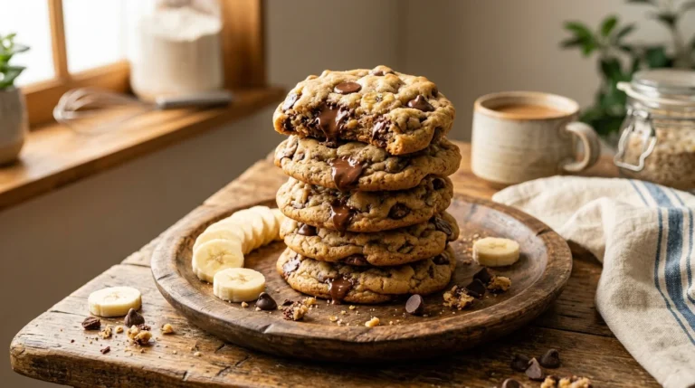 Banana Chocolate Chip Cookies