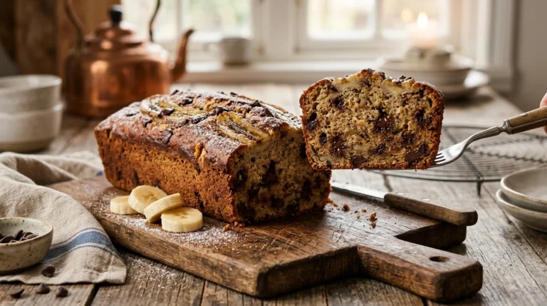 Banana Chocolate Chip Loaf Cake