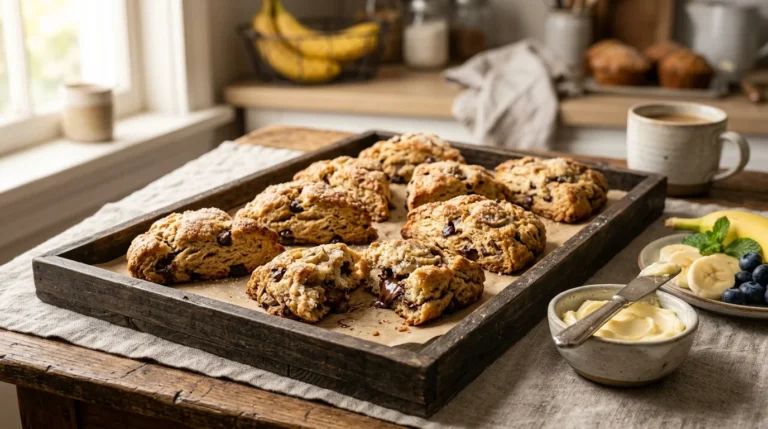 Banana Chocolate Chip Scones