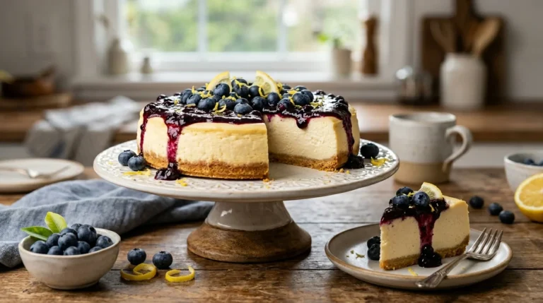 Blueberry Lemon Keto Cheesecake Recipe