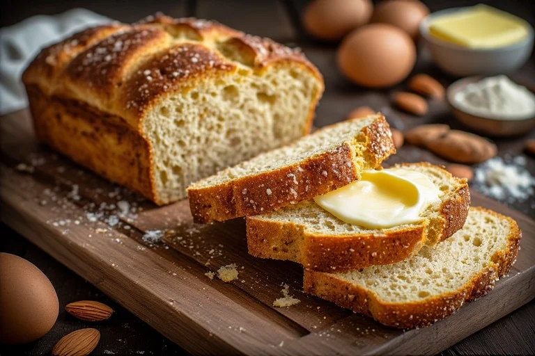 Butter & Egg Keto Bread Loaf Recipe (2)