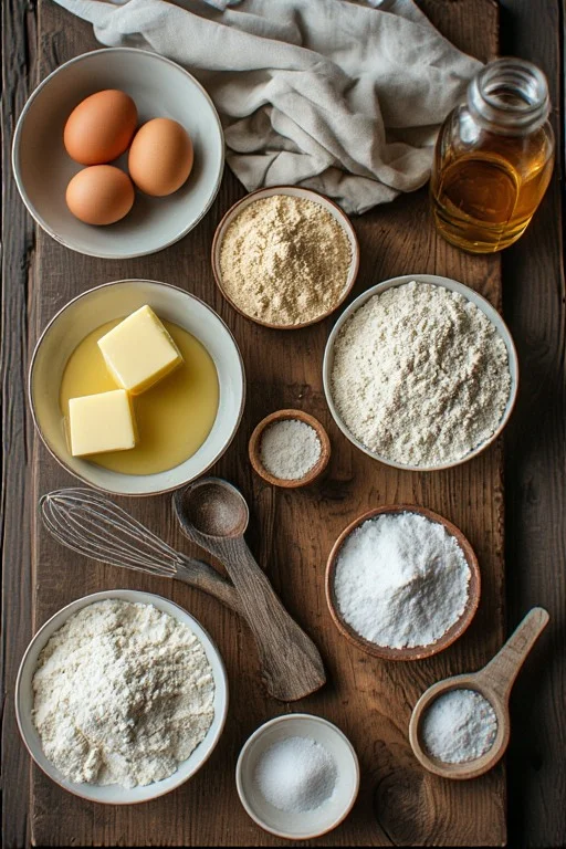 Butter & Egg Keto Bread Loaf Recipe ingredients