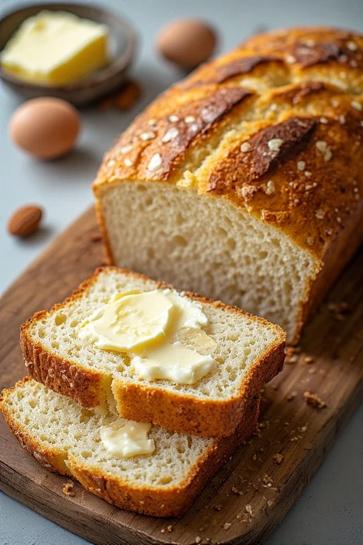 Butter & Egg Keto Bread Loaf Recipe
