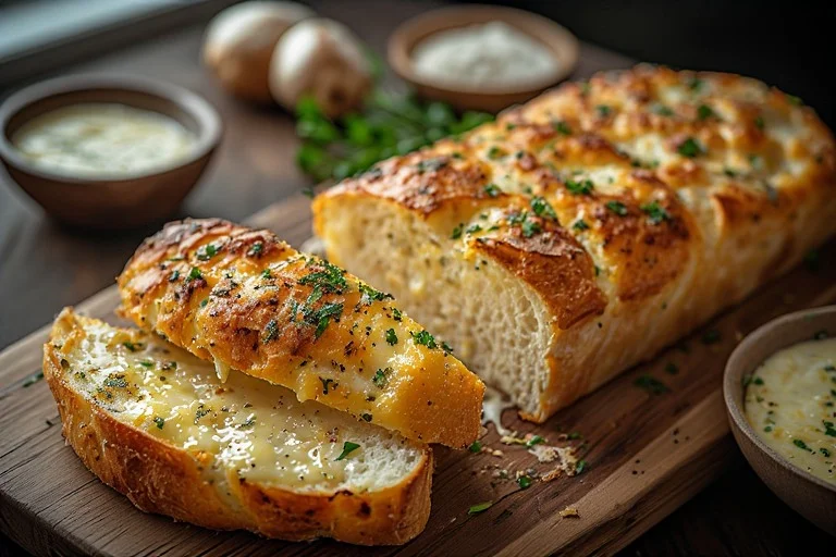 Cheesy Garlic Keto Bread Recipe (2)