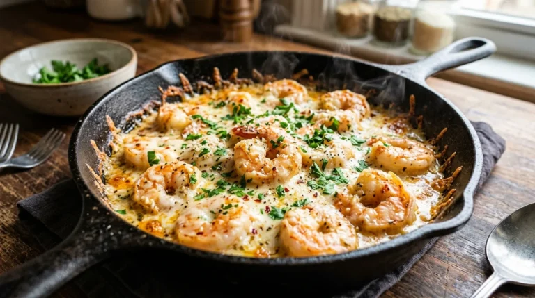 Cheesy Garlic Parmesan Keto Shrimp