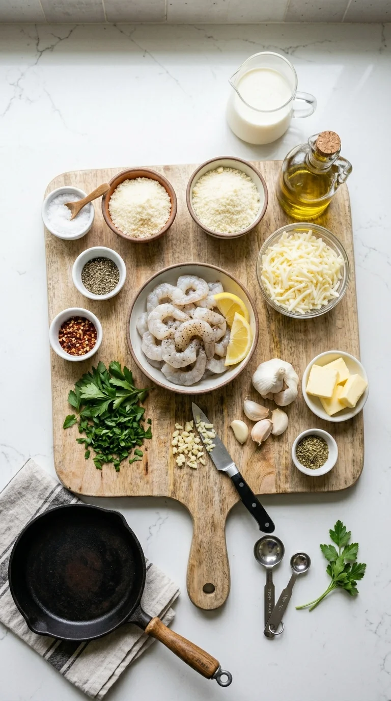 Cheesy Garlic Parmesan Keto Shrimp cooking