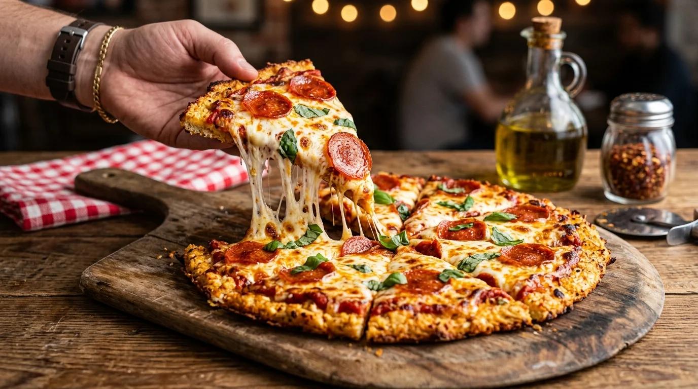 Chicken Crust Pizza (Easy Low Carb Recipe) 1