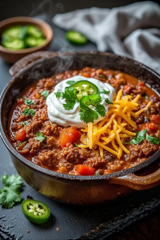 Classic Beef Keto Chili Recipe looks