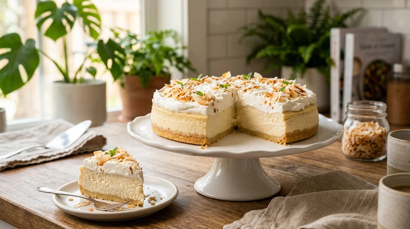Coconut Cream Keto Cheesecake Recipe