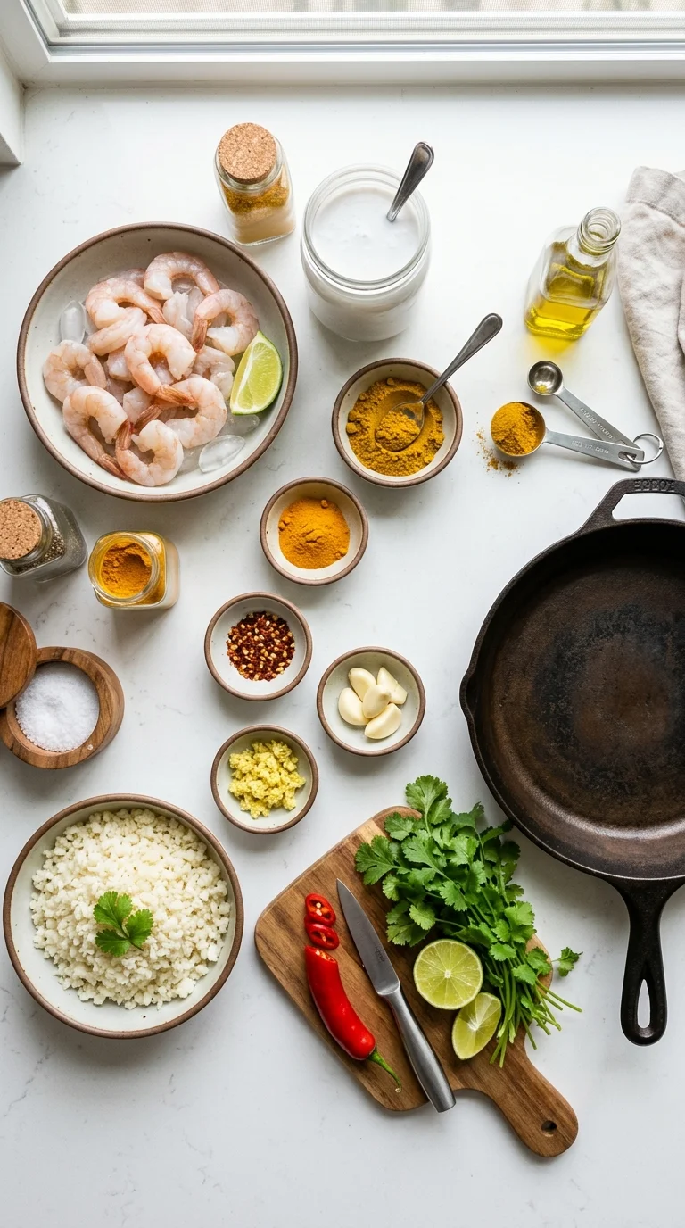 Coconut Curry Keto Shrimp Recipe cooking