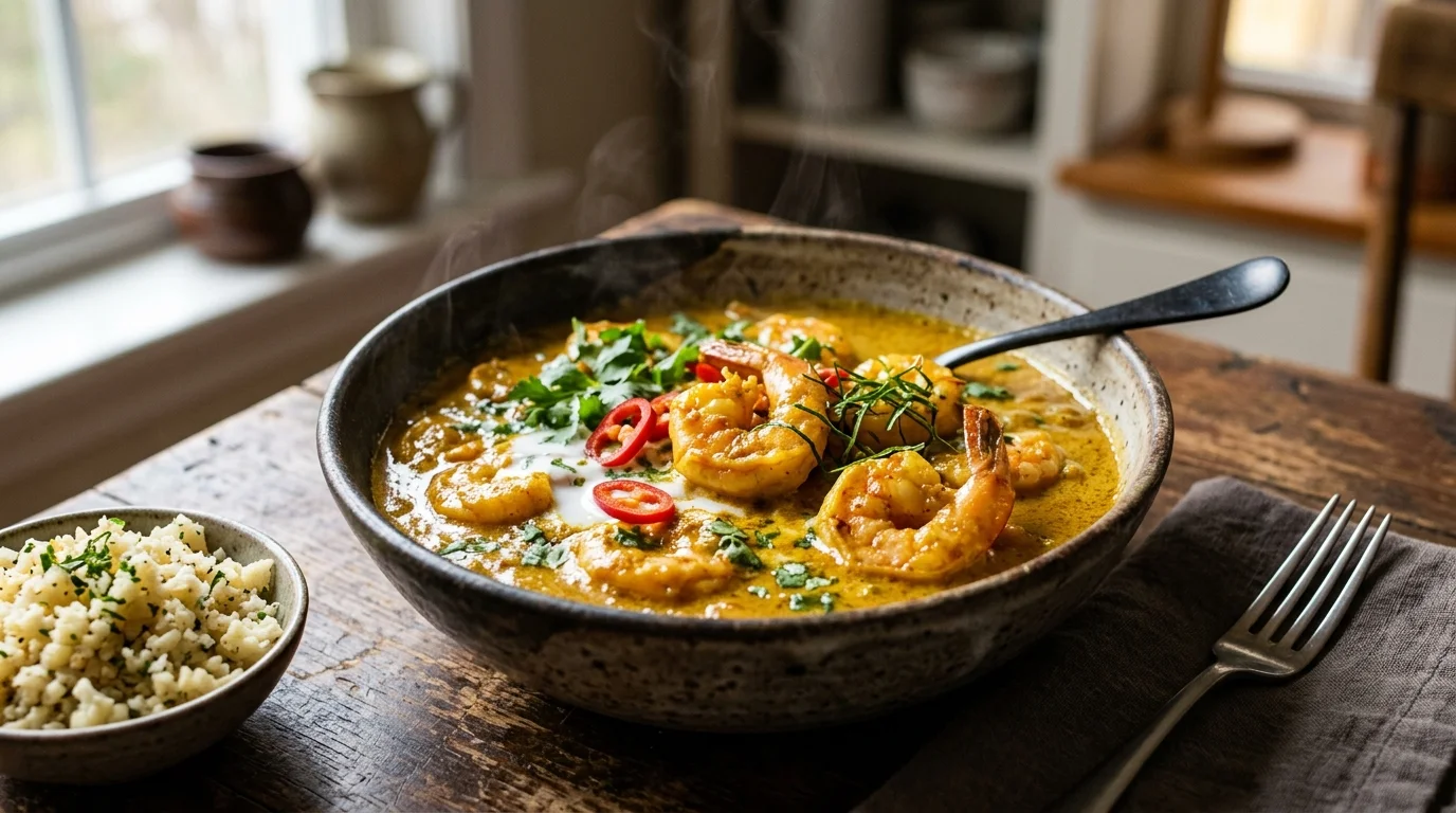 Coconut Curry Keto Shrimp Recipe