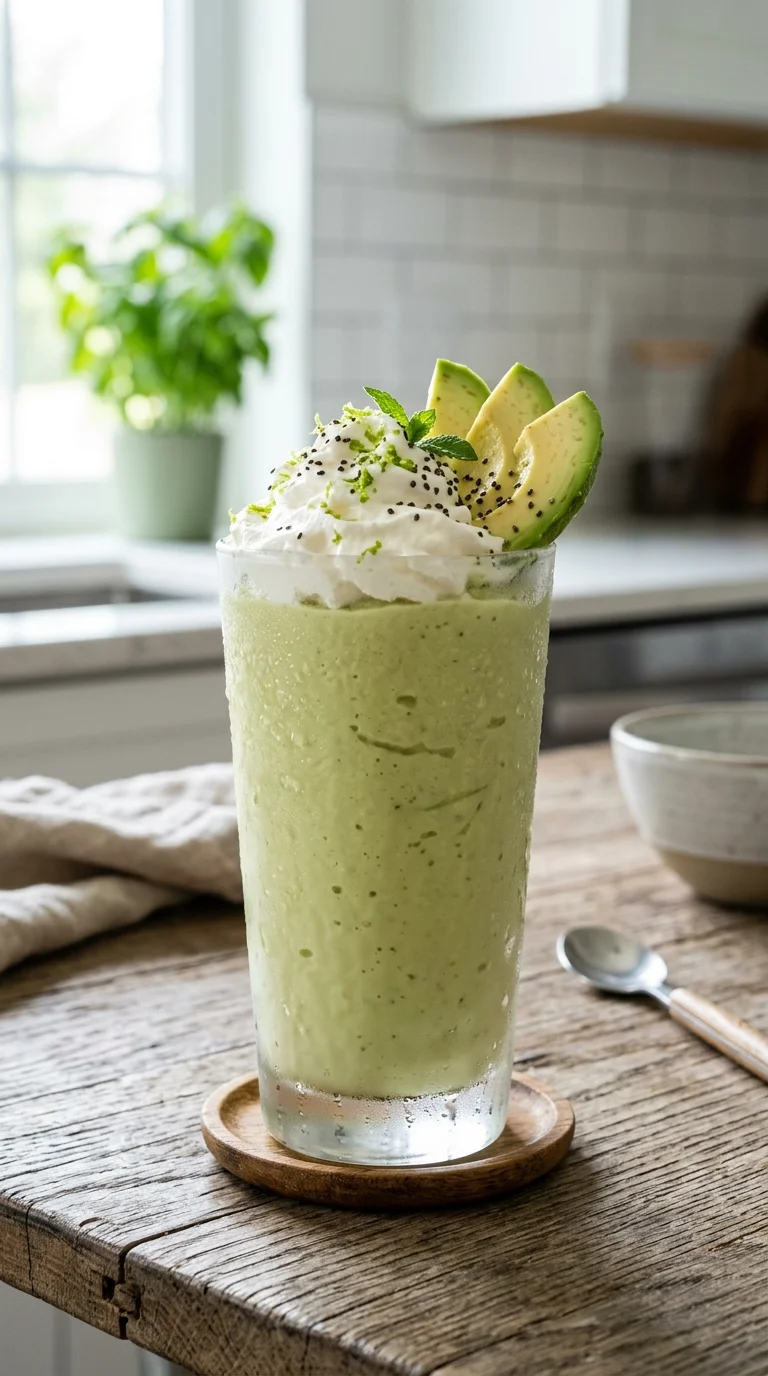 Creamy Keto Avocado Smoothie Recipe looks