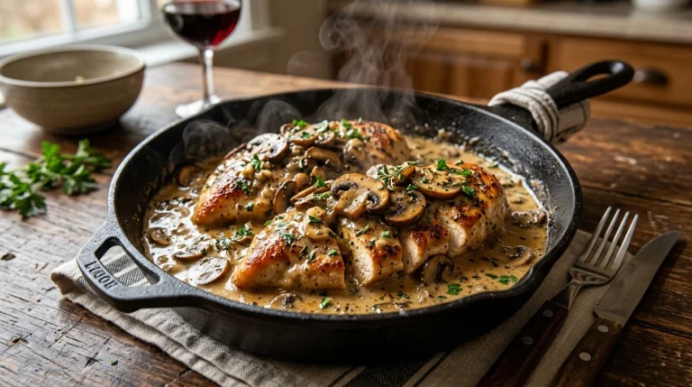 Creamy Mushroom Chicken Skillet Recipe