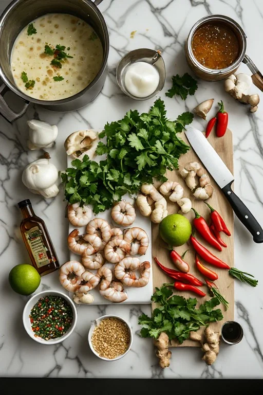 Creamy Shrimp and Coconut Soup Recipe
