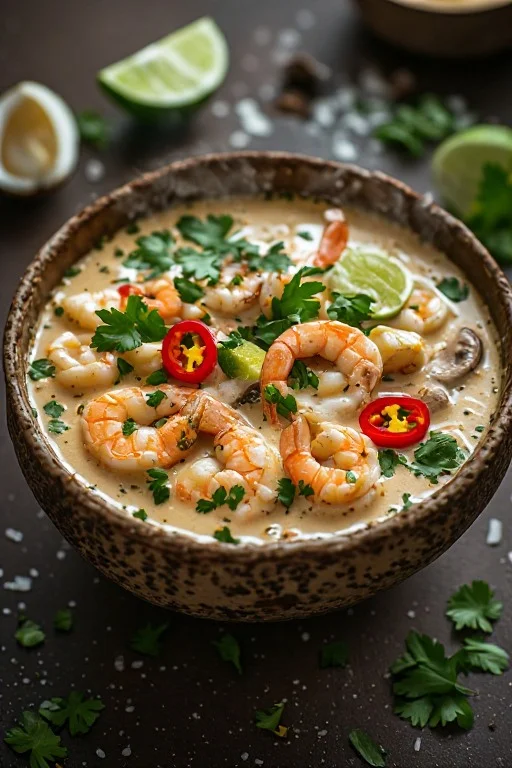Creamy Shrimp and Coconut Soup Recipe