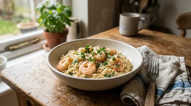 Creamy Shrimp and Orzo Dinner Recipe