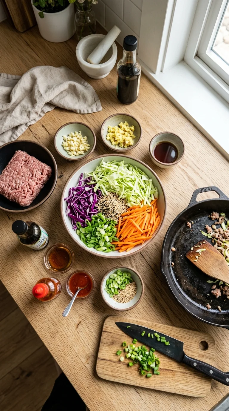 Easy Egg Roll in a Bowl (Low-Carb Recipe) cooking