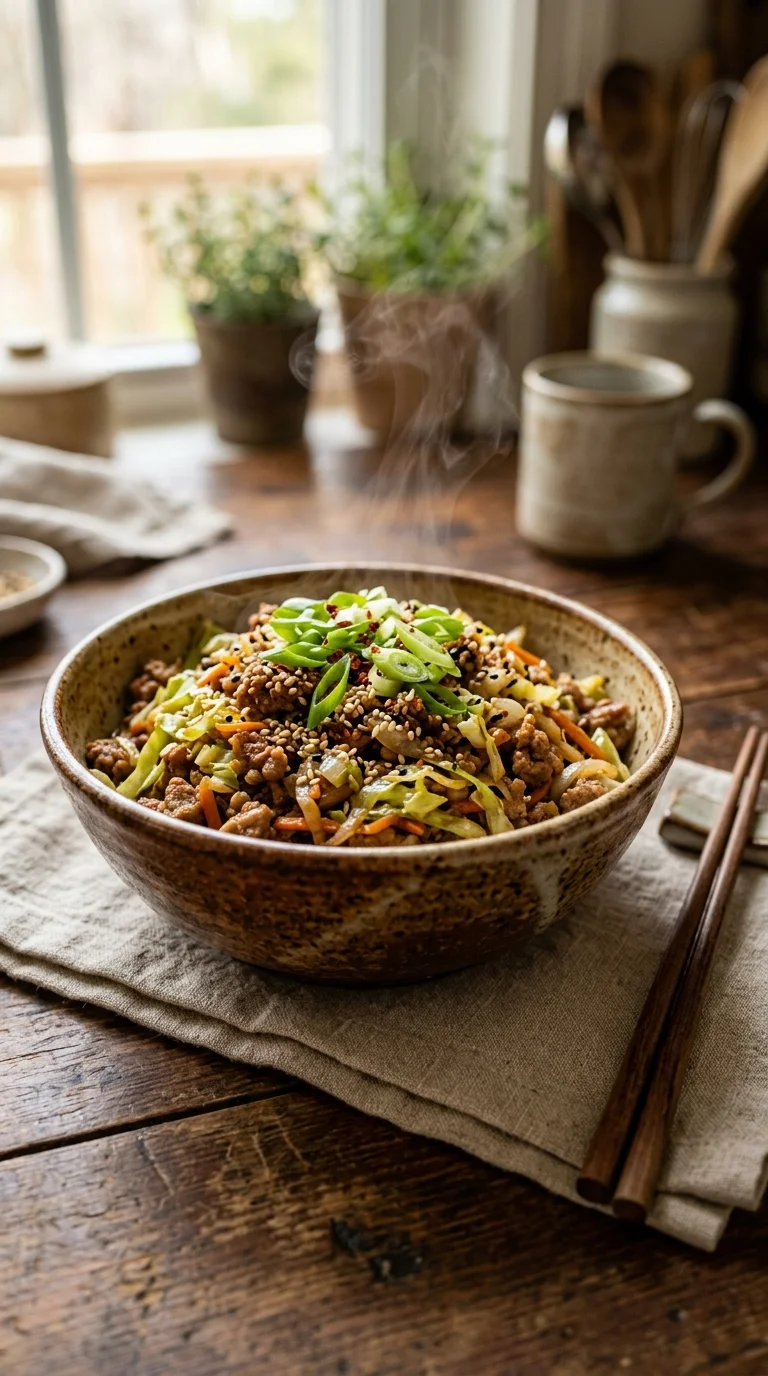Easy Egg Roll in a Bowl (Low-Carb Recipe) looks