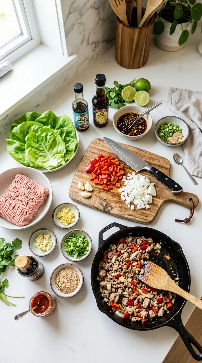 Easy Keto Turkey Lettuce Wraps Recipe cooking