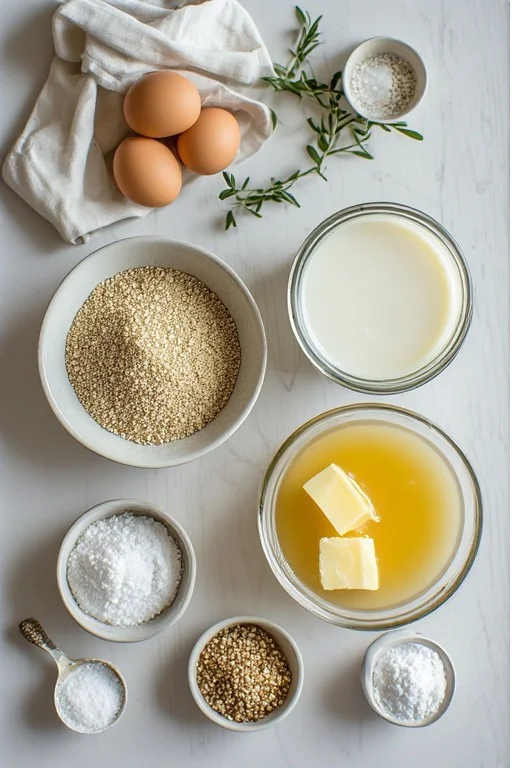Flaxseed Meal Bread ingrediets