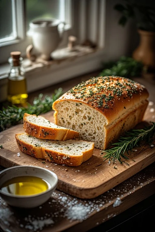 Herb & Olive Oil Keto Bread Recipe