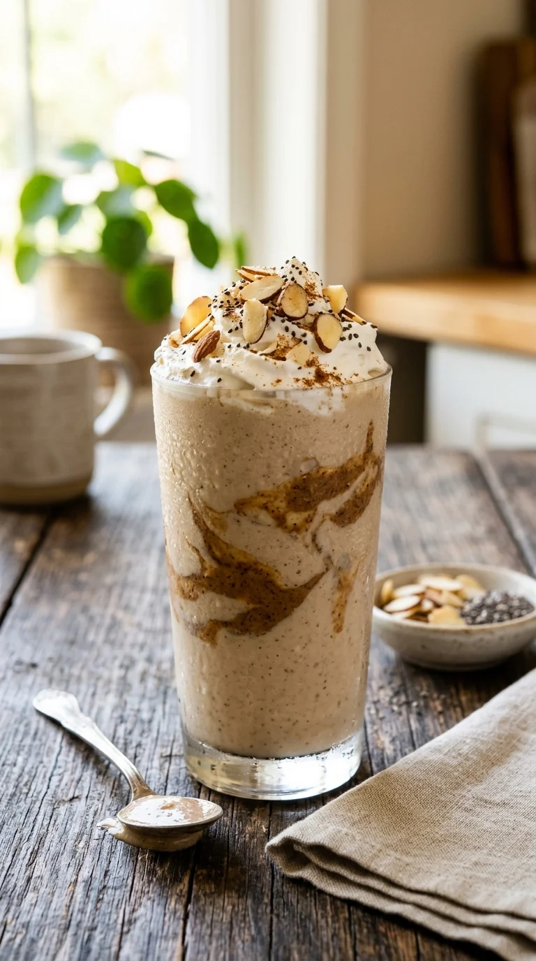 Keto Almond Butter Breakfast Smoothie looks 1