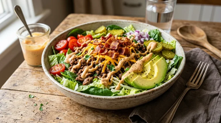 Keto Bacon Cheeseburger Salad Recipe