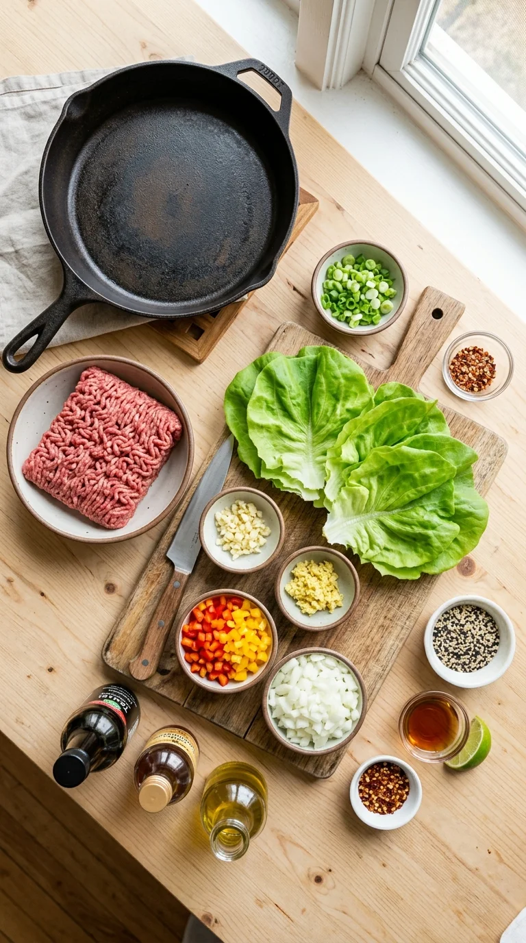 Keto Beef Lettuce Wraps Recipe cooking