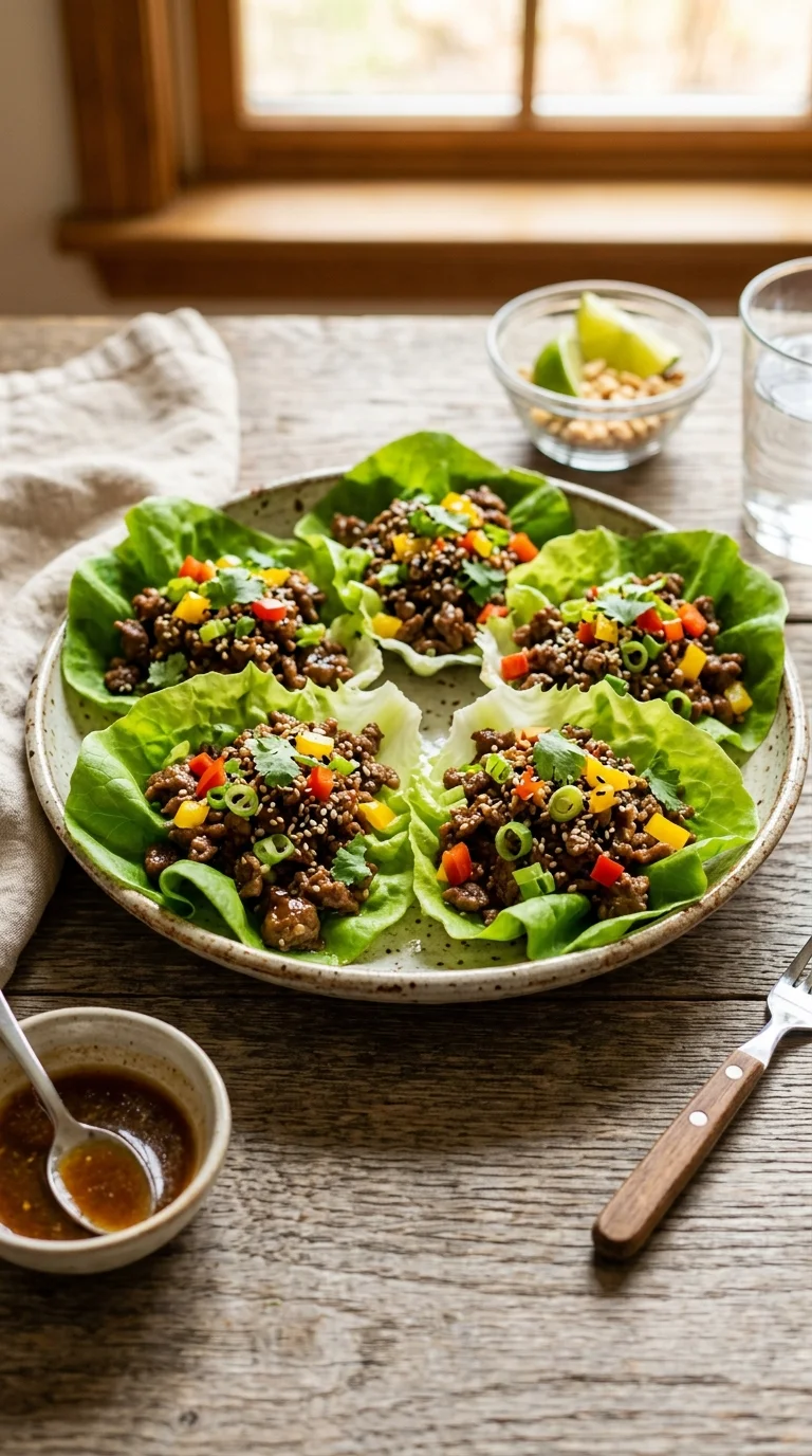 Keto Beef Lettuce Wraps Recipe looks