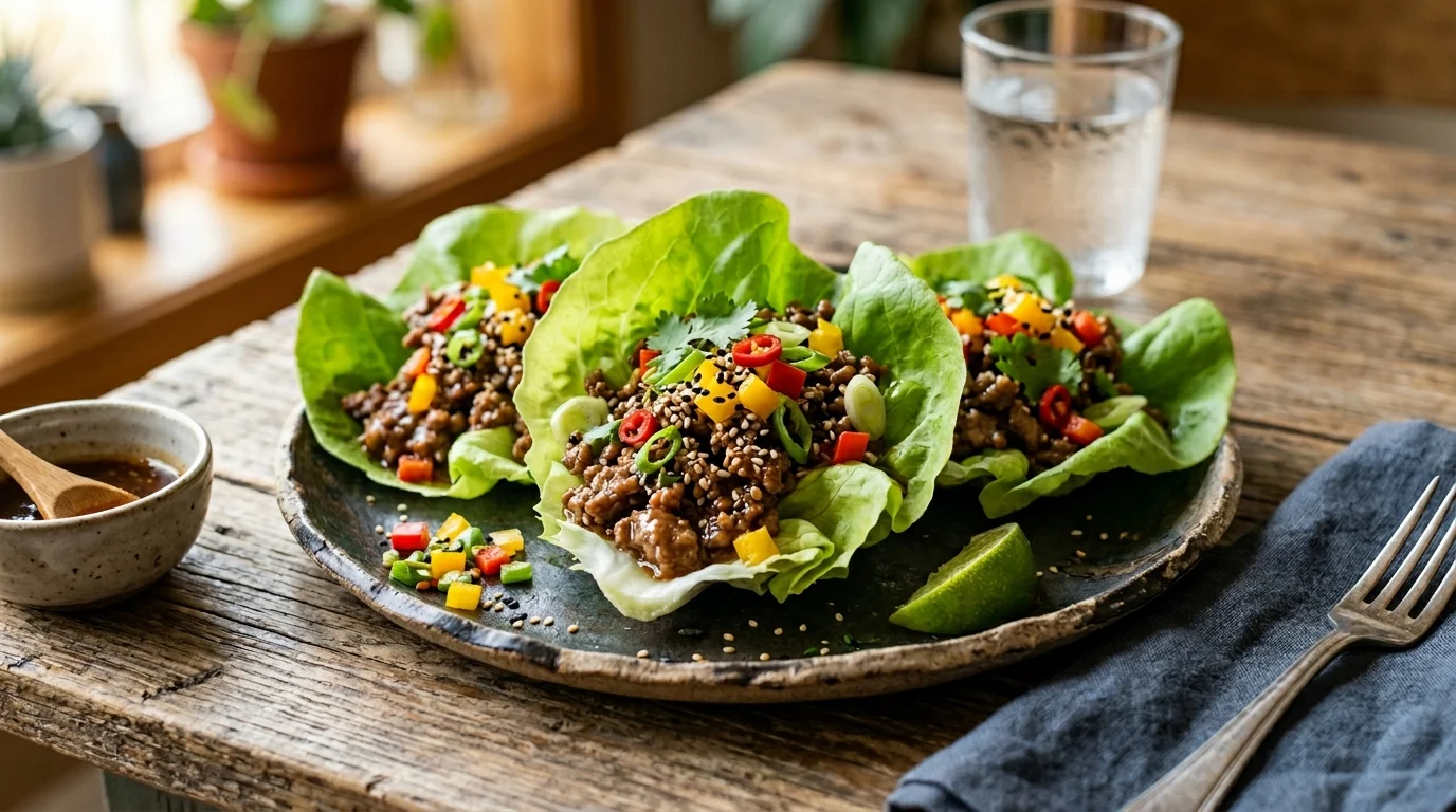 Keto Beef Lettuce Wraps Recipe