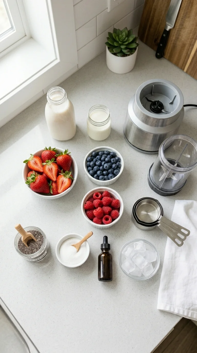 Keto Berry Smoothie Recipe cooking