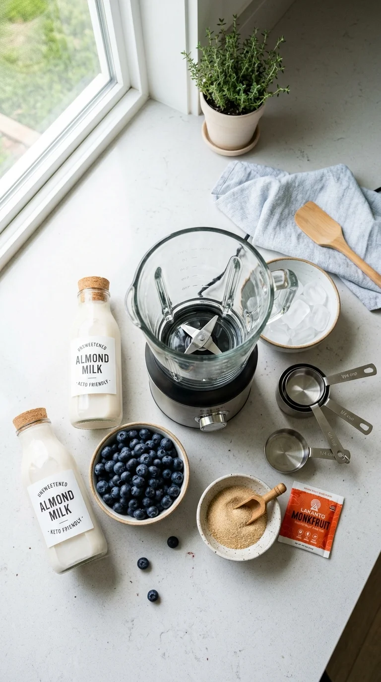 Keto Blueberry Smoothie (3 Ingredients) cooking