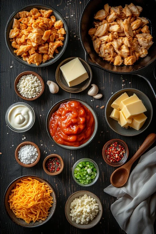 Keto Buffalo Chicken Skillet Recipe ingredients