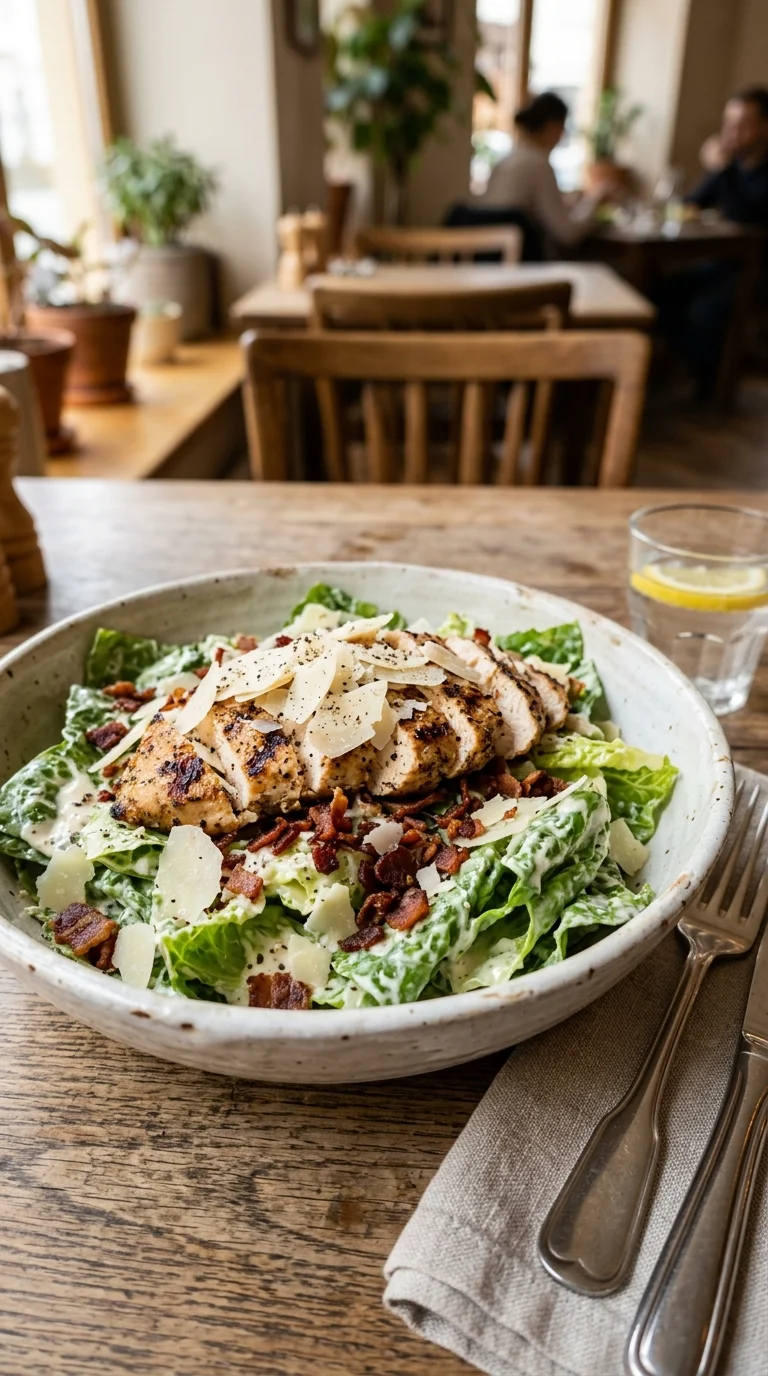 Keto Caesar Salad (Low-Carb Dressing) looks 1