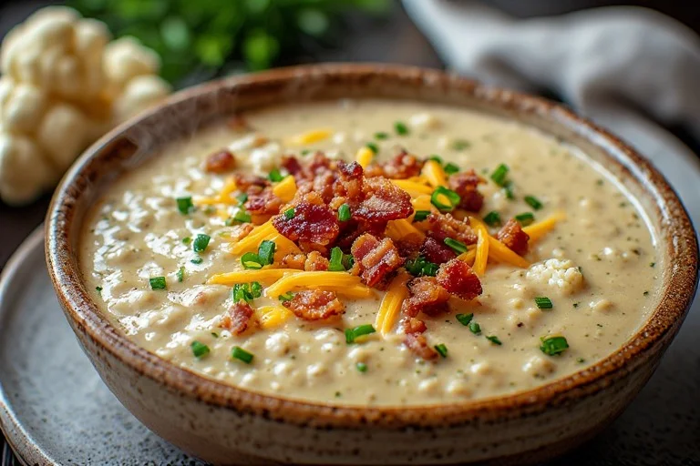 Keto Cauliflower Soup