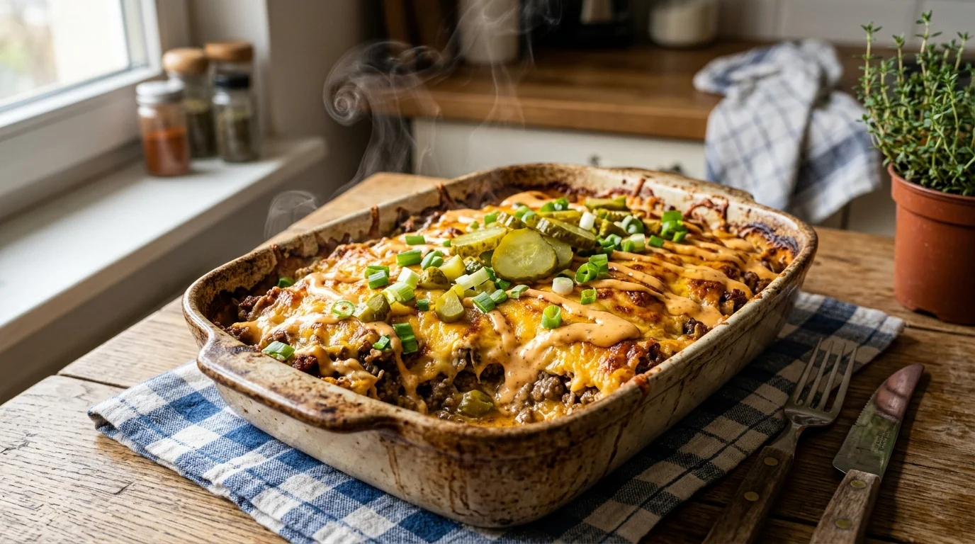 Keto Cheeseburger Casserole Recipe 1