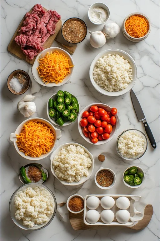 Keto Cheesy Taco Casserole Recipe cooking