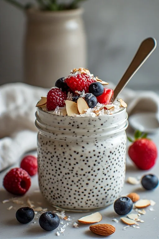 Keto Chia Pudding with Almond Milk Recipe looks