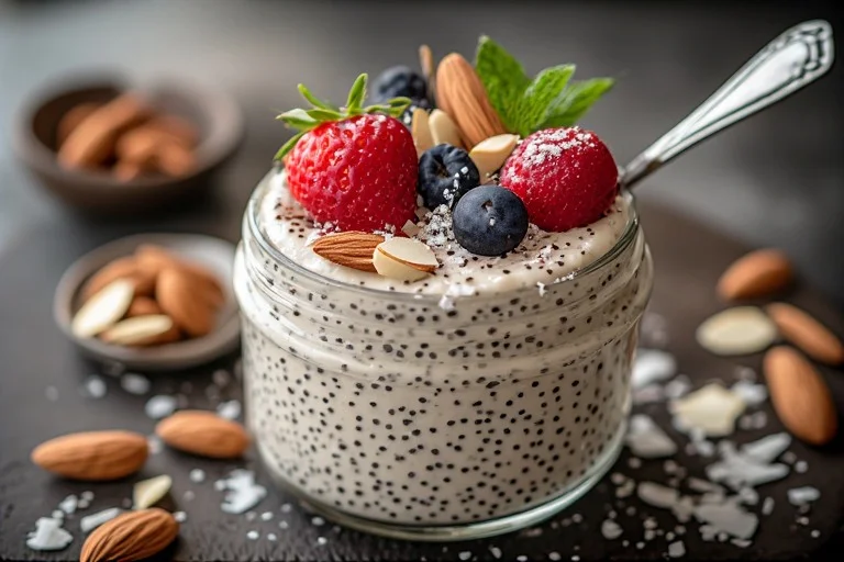 Keto Chia Pudding with Almond Milk Recipe