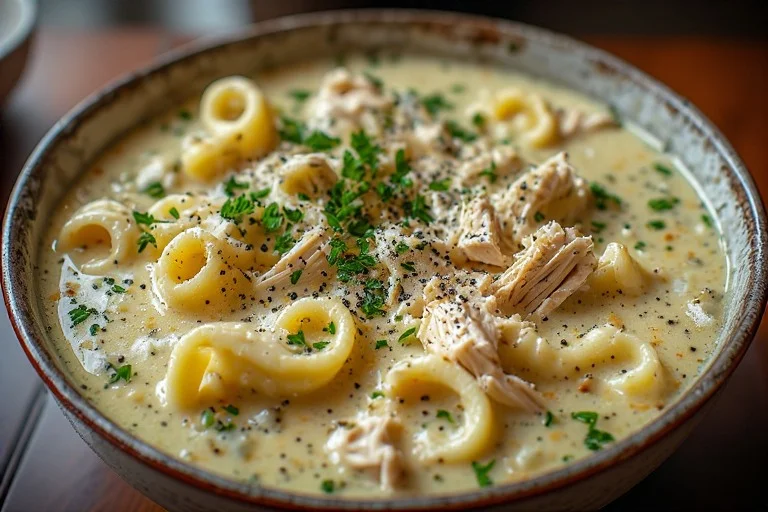 Keto Chicken Alfredo Soup Recipe