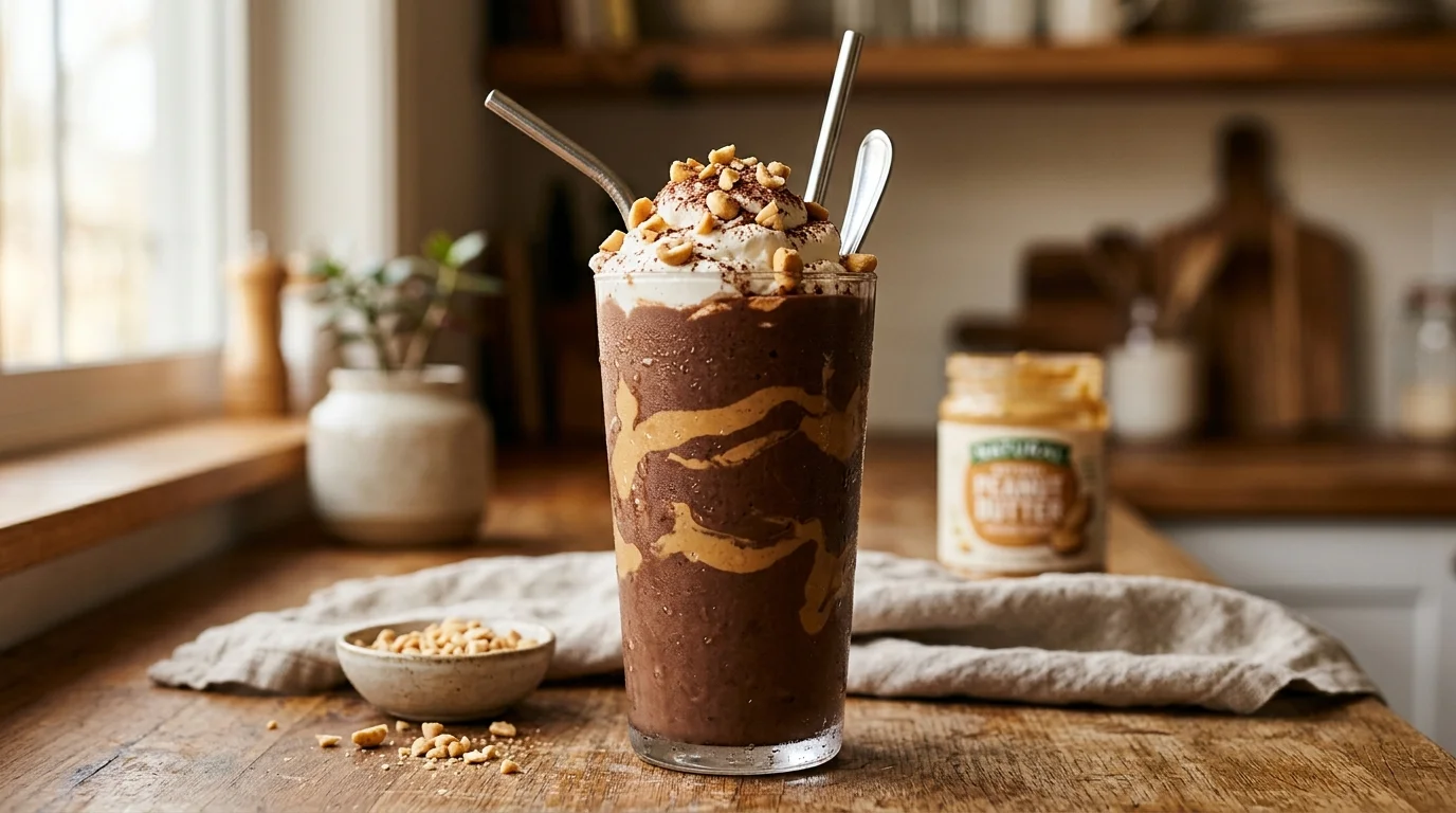 Keto Chocolate Peanut Butter Smoothie Recipe 1