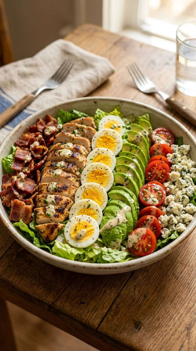 Keto Cobb Salad with Blue Cheese Recipe