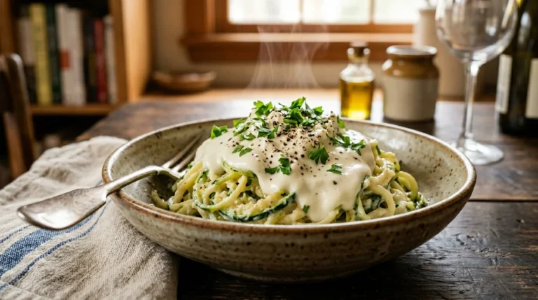 Keto Cottage Cheese Alfredo Sauce 1