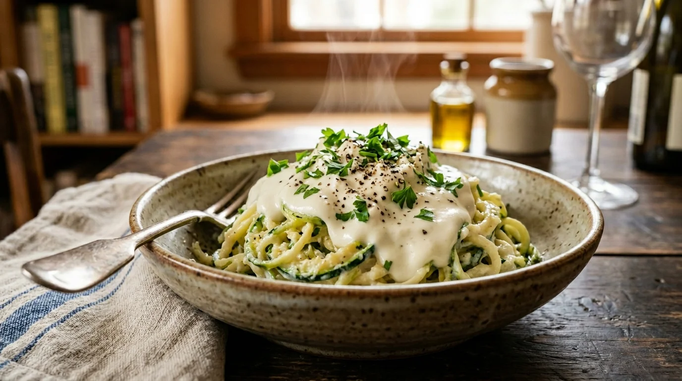 Keto Cottage Cheese Alfredo Sauce 1