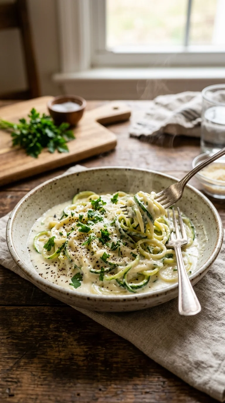 Keto Cottage Cheese Alfredo Sauce looks 1
