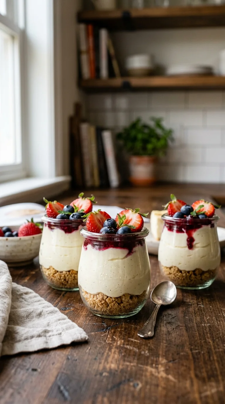 Keto Cottage Cheese Cheesecake Cups looks 1