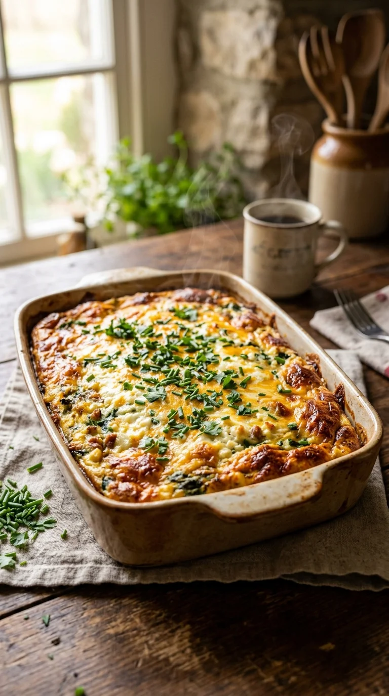 Keto Cottage Cheese Egg Bake Recipe looks 1