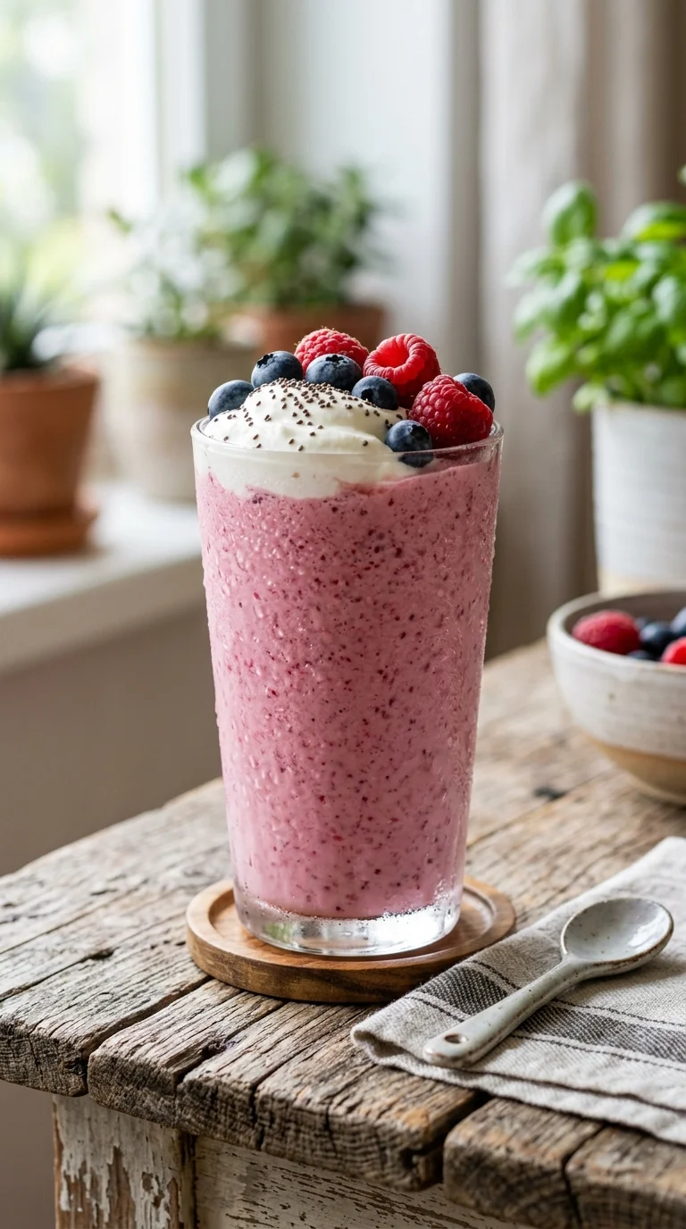 Keto Cottage Cheese Smoothie looks