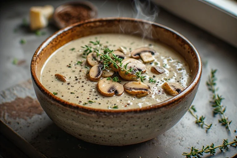 Keto Creamy Mushroom Soup Recipe